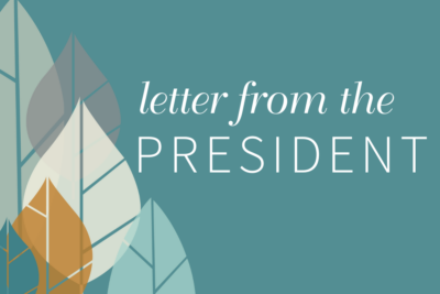Letter From the President: Salt for Others, Light for the World