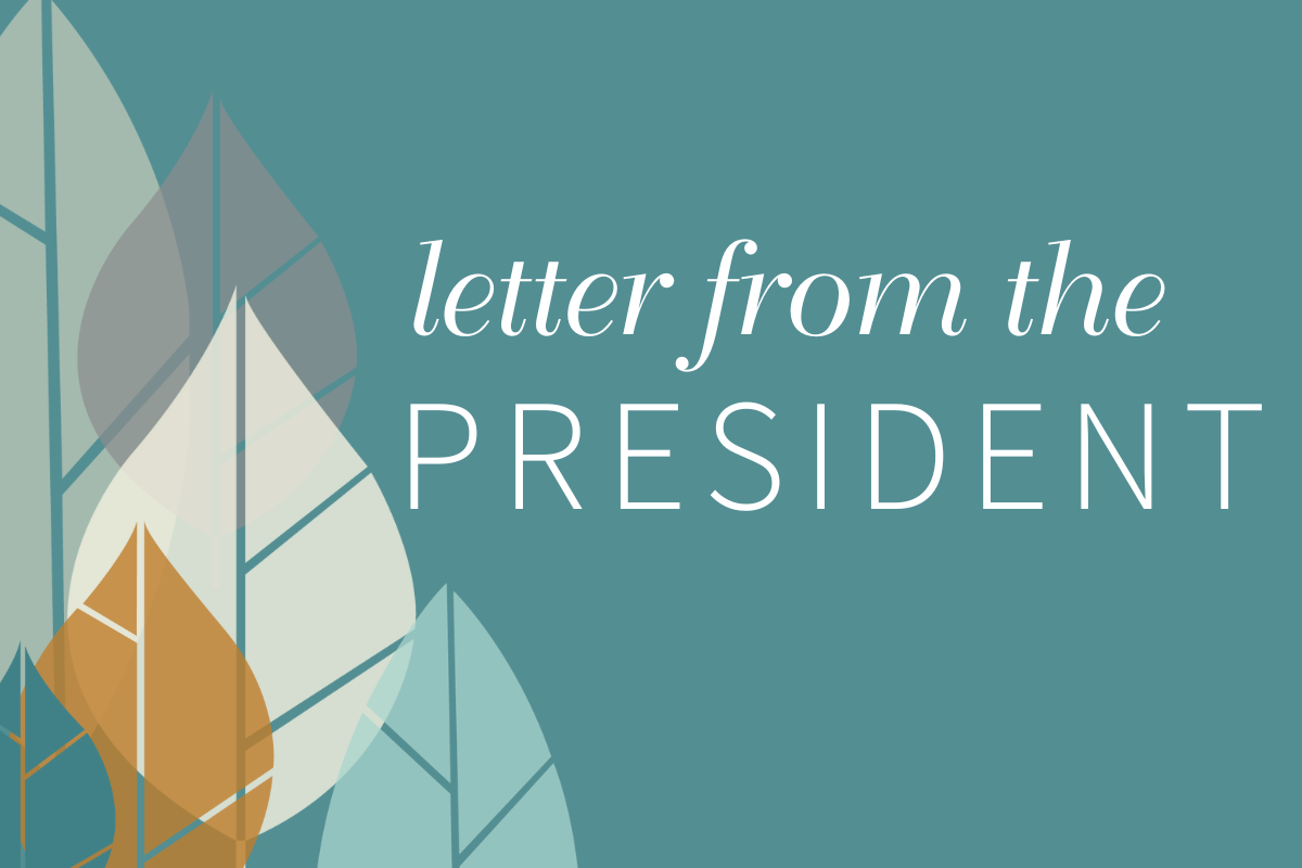 Letter From the President: Salt for Others, Light for the World