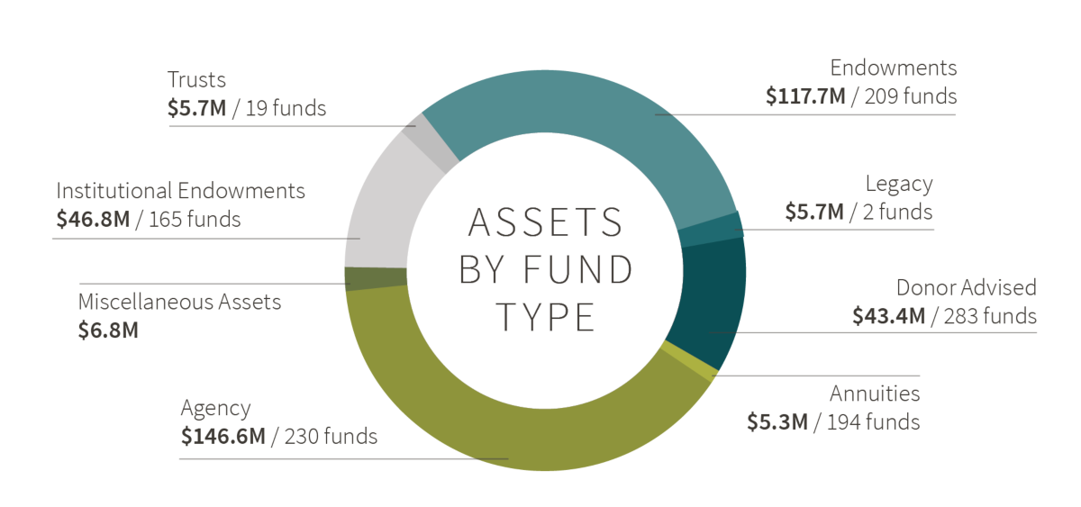 Assets by fund type.