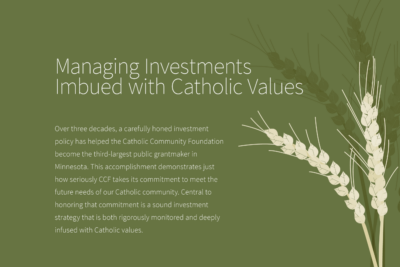 Managing Investments Imbued with Catholic Values